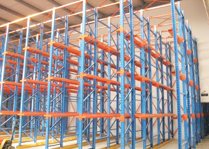 Warehouse Steel Drive In Pallet Racking System For Refrigeration ...