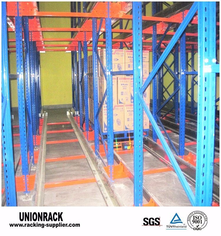 ODM Radio Shuttle Pallet Racking Cold Rolled Steel Racks For Warehouse