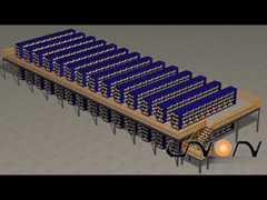 Upright Multilevel Mezzanine Platform Rack Steel Decking 500KG 90mm