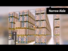 Narrow Aisle Racking Pallet Warehouse VNA ISO9001 Certificated