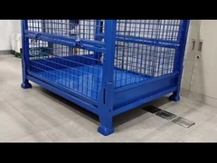Collapsible Stackable Warehouse Stack Rack Wire Mesh Pallet Box 1000kg